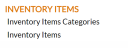 Inventory Items section of the Poiint of Sale (POS) Configuration Menu, NEW look for Skyware